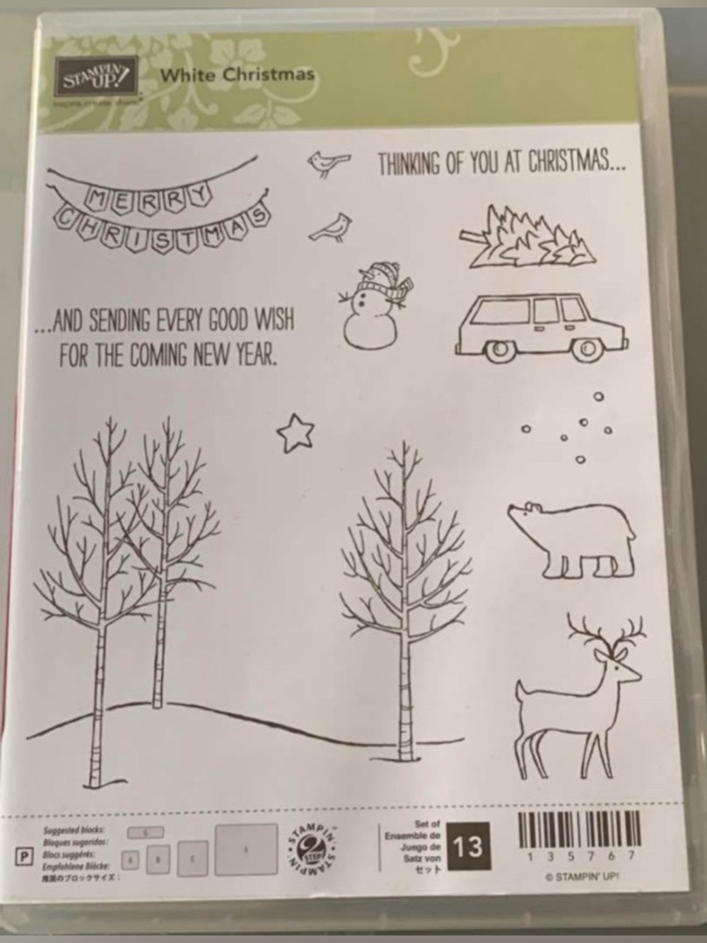 Stampin' Up! White Christmas Clear Stamp Set. ⛄️